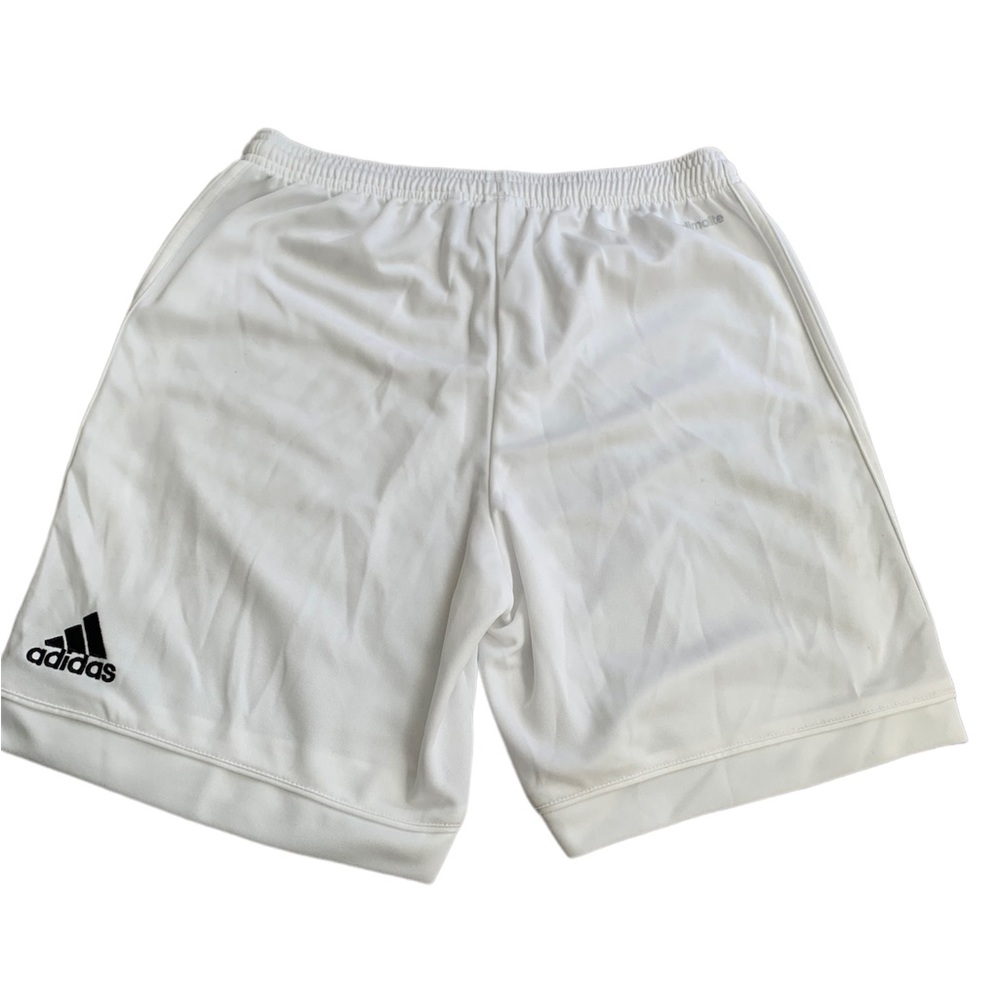 Kids Adidas Climalite Striped Soccer Shorts